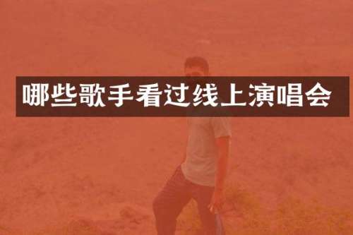 哪些歌手看过线上演唱会