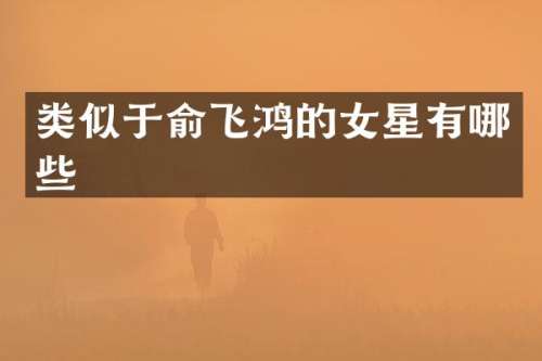 类似于俞飞鸿的女星有哪些