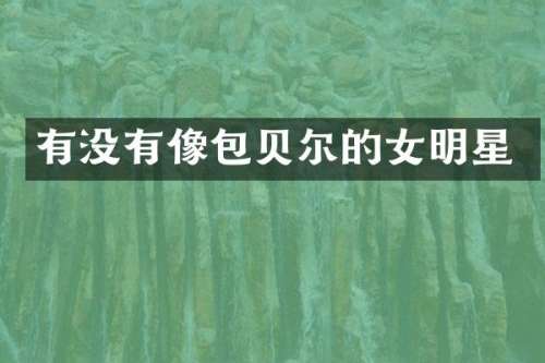 有没有像包贝尔的女明星