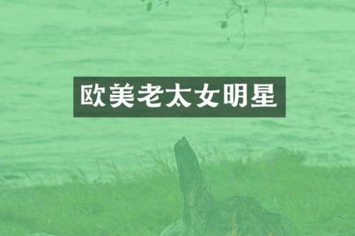 欧美老太女明星