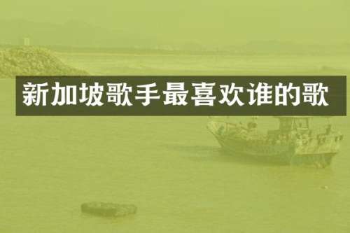 新加坡歌手最喜欢谁的歌
