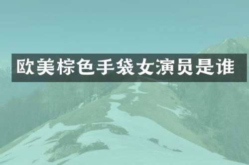 欧美棕色手袋女演员是谁