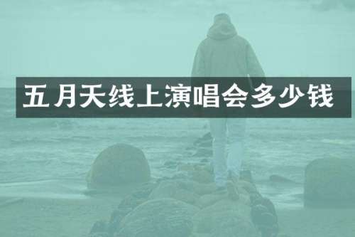 五月天线上演唱会多少钱