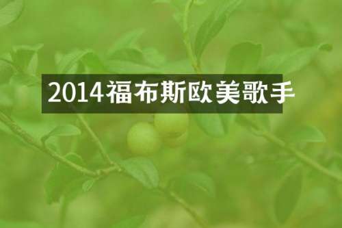 2014福布斯欧美歌手