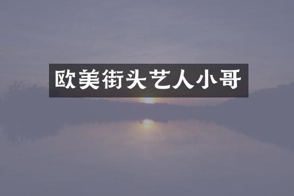欧美街头艺人小哥