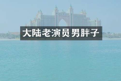 大陆老演员男胖子