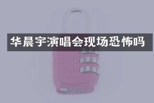 华晨宇演唱会现场恐怖吗