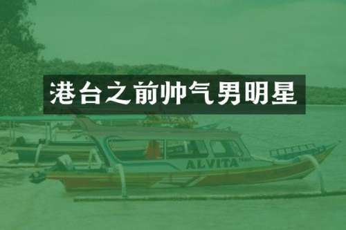 港台之前帅气男明星