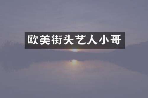 欧美街头艺人小哥