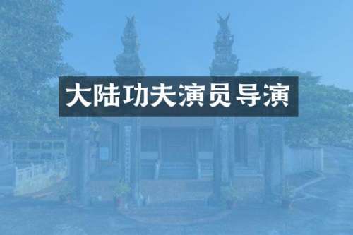 大陆功夫演员导演