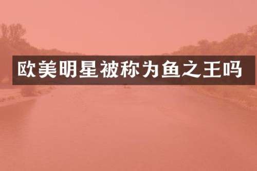 欧美明星被称为鱼之王吗