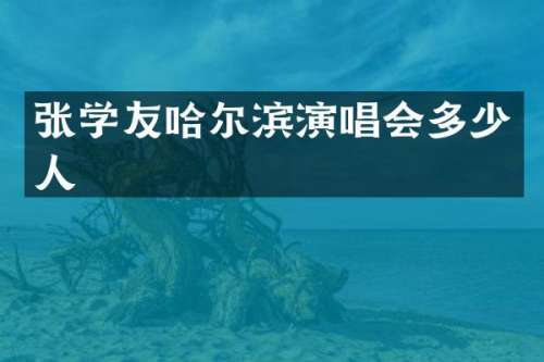 张学友哈尔滨演唱会多少人