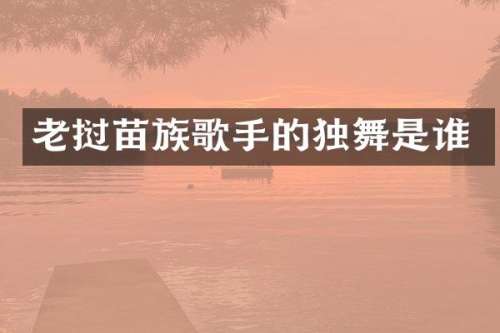 老挝苗族歌手的独舞是谁