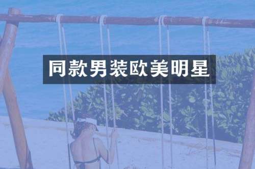 同款男装欧美明星