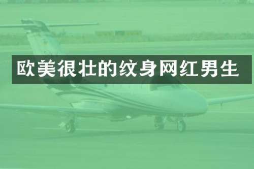欧美很壮的纹身网红男生
