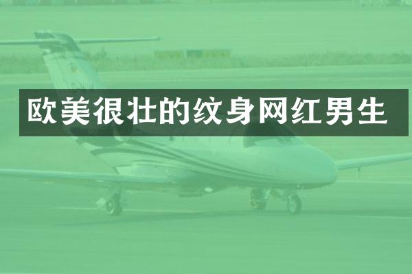 欧美很壮的纹身网红男生