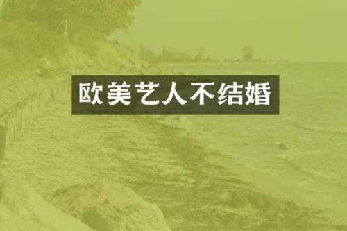 欧美艺人不结婚