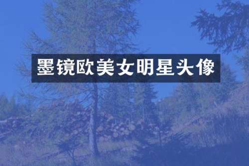 墨镜欧明星头像