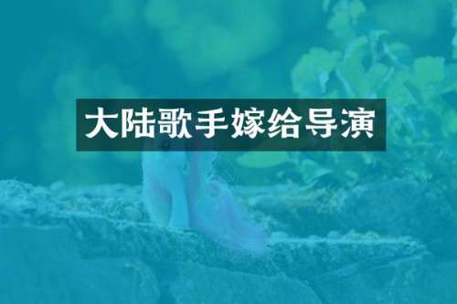 大陆歌手嫁给导演