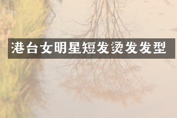 港台女明星短发烫发发型