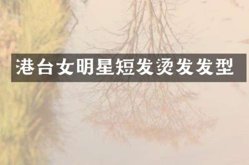 港台女明星短发烫发发型