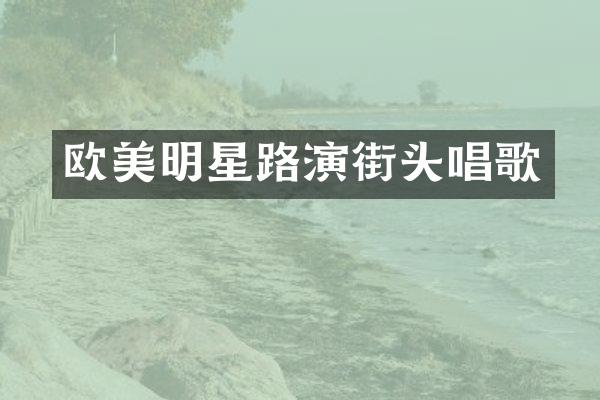 欧美明星路演街头唱歌