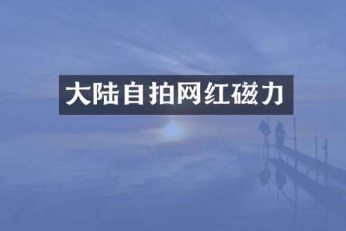 大陆自拍网红磁力