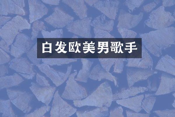 白发欧美男歌手
