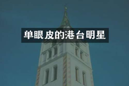 单眼皮的港台明星