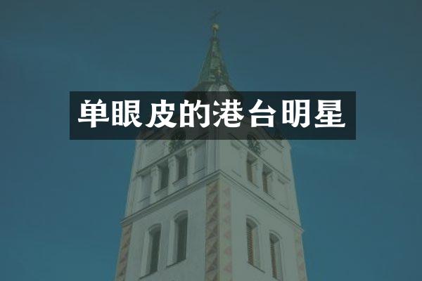 单眼皮的港台明星