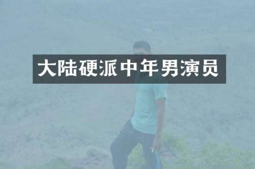 大陆硬派中年男演员