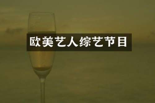 欧美艺人综艺节目
