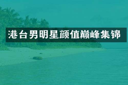 港台男明星颜值巅峰集锦