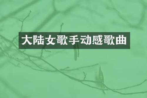大陆女歌手动感歌曲