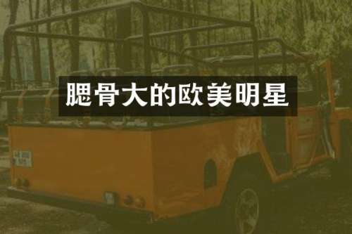 腮骨大的欧美明星