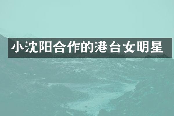 小沈阳合作的港台女明星