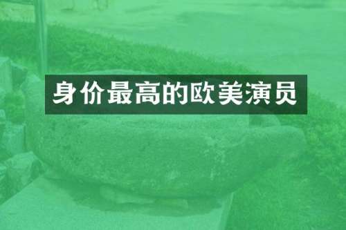 身价最高的欧美演员