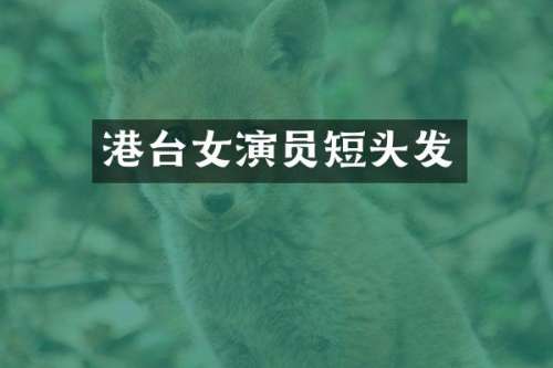 港台女演员短头发