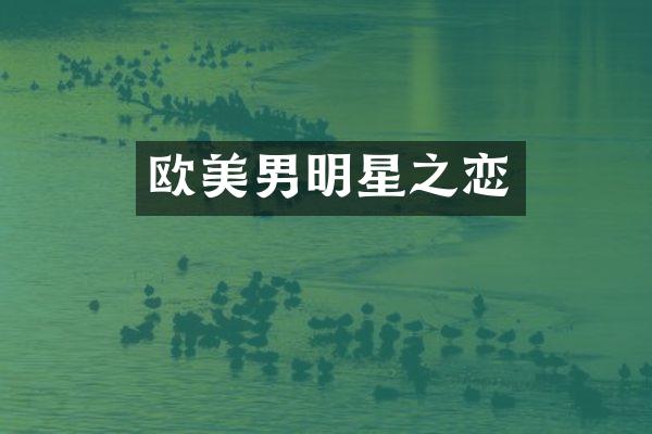 欧美男明星之恋