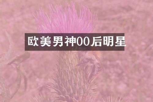 欧美男神00后明星