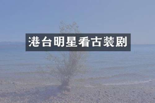 港台明星看古装剧