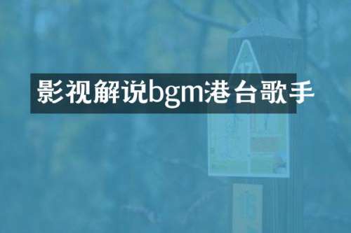 影视解说bgm港台歌手
