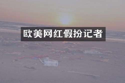 欧美网红假扮记者