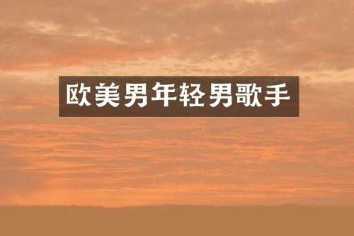 欧美男年轻男歌手