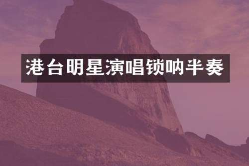 港台明星演唱锁呐半奏