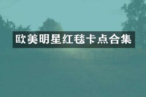 欧美明星红毯卡点