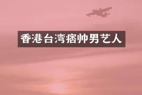 香港台湾痞帅男艺人