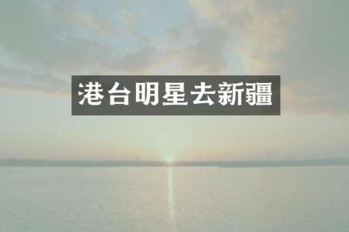 港台明星去新疆