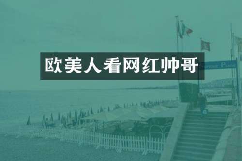 欧美人看网红帅哥