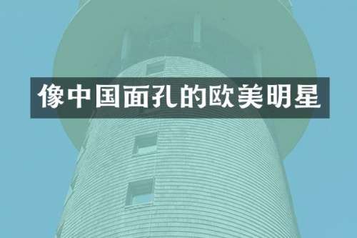 像中国面孔的欧美明星